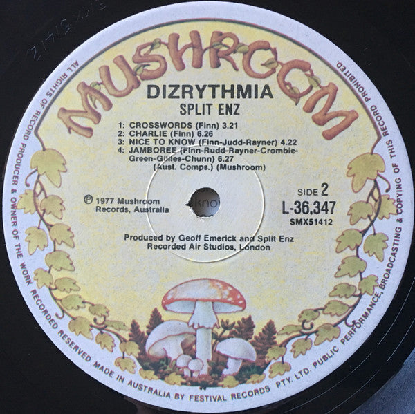 Split Enz : Dizrythmia (LP, Album)