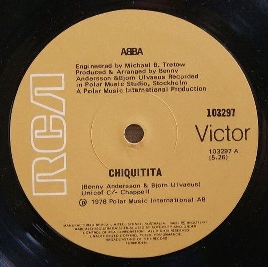 ABBA : Chiquitita (7", Single)