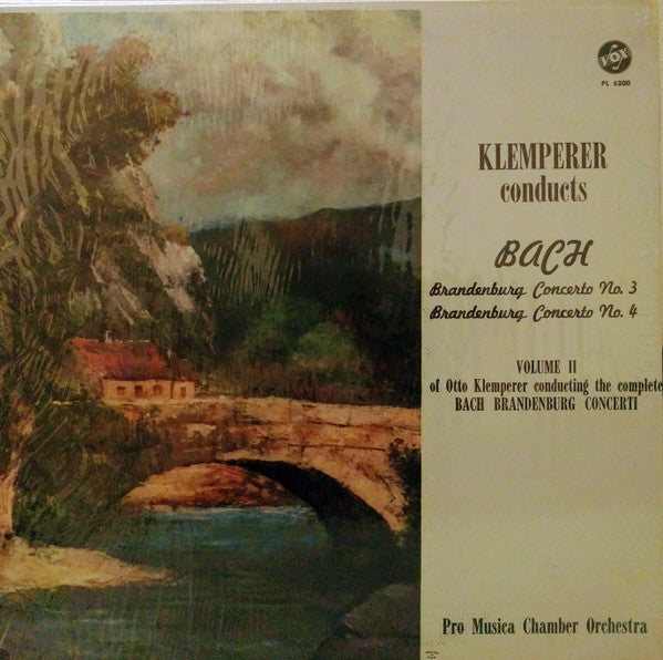 Pro Musica De Paris, Otto Klemperer : Brandenburg Concerto No. 3 / Brandenburg Concerto No. 4  - Volume II (LP, Mono, RE)