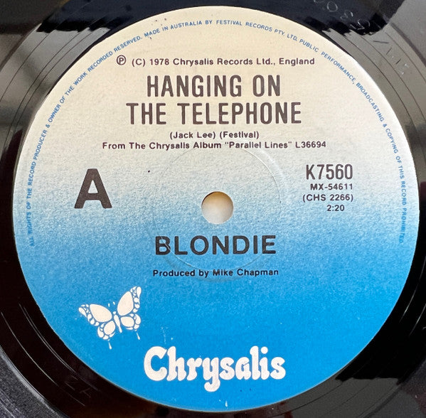 Blondie : Hanging On The Telephone (7", Single)