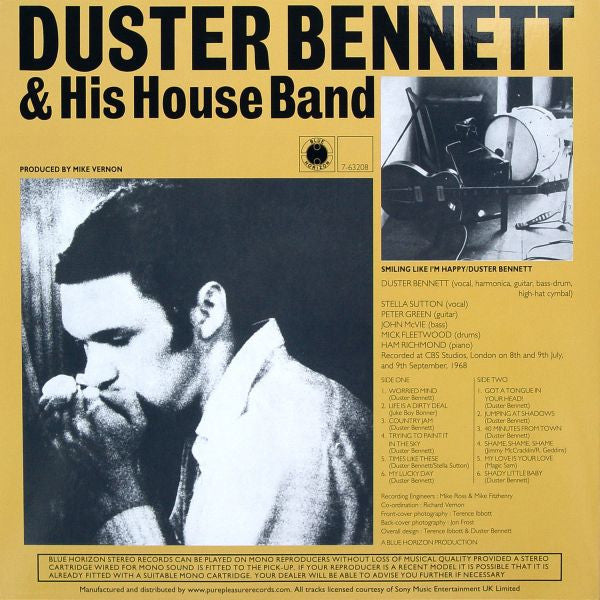 Duster Bennett : Smiling Like I'm Happy (LP, Album, RE, RM, 180)