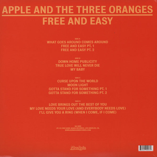 Apple & The Three Oranges : Free And Easy (2xLP, Comp)