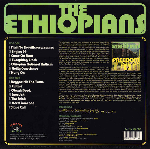 The Ethiopians : Freedom Train (LP, Comp, 180)