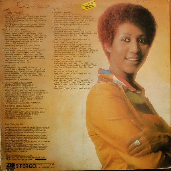 Aretha Franklin : Let Me In Your Life (LP, Album)