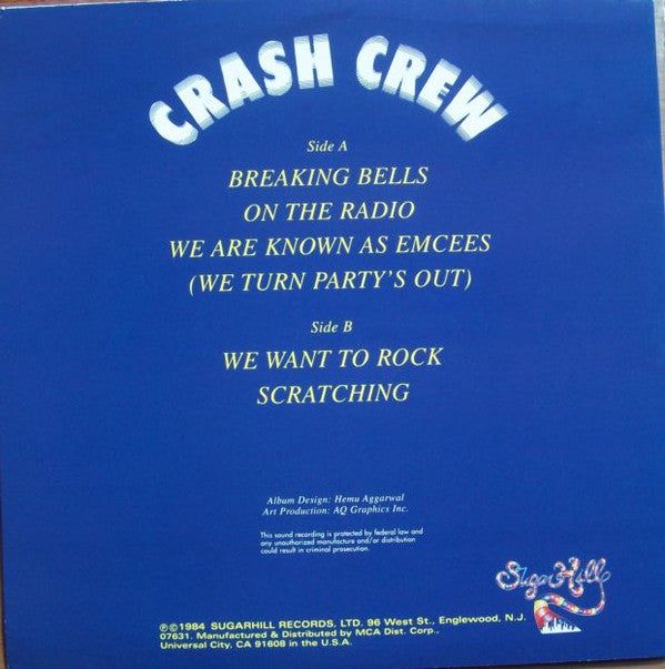 The Crash Crew : Crash Crew (LP, RE)