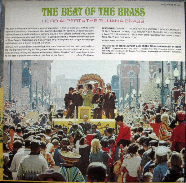 Herb Alpert & The Tijuana Brass : The Beat Of The Brass (LP, Album)