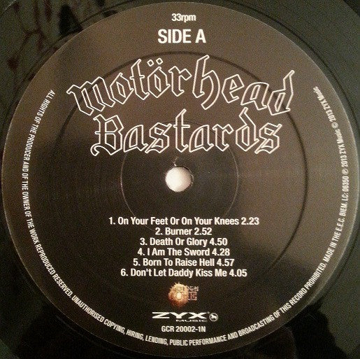 Motörhead : Bastards (LP, Album, RE)