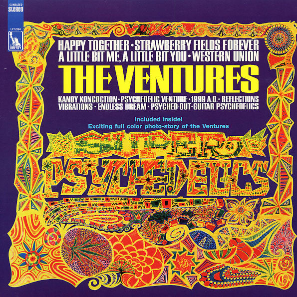 The Ventures : Super Psychedelics (LP, Album, Blu)