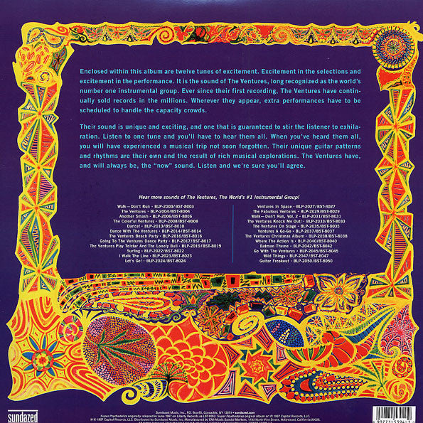 The Ventures : Super Psychedelics (LP, Album, Blu)