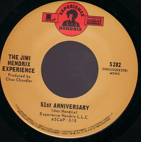 The Jimi Hendrix Experience : Purple Haze (7", Single, Mono)
