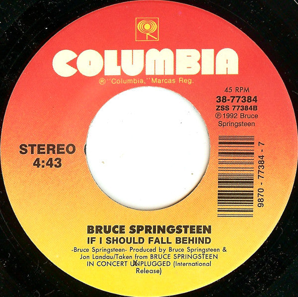 Bruce Springsteen : Streets Of Philadelphia (7", Single)