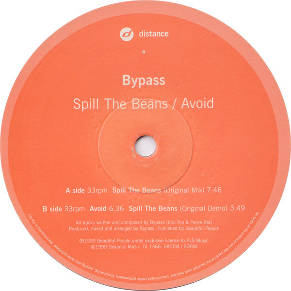 Bypass : Spill The Beans / Avoid (12")