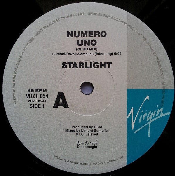 Starlight : Numero Uno (12")