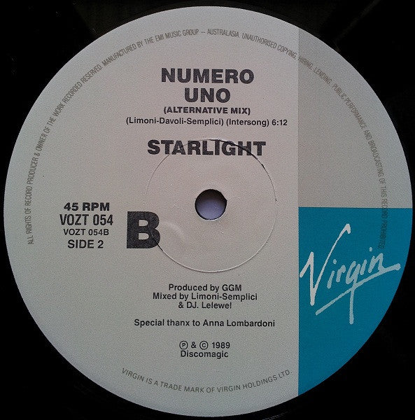 Starlight : Numero Uno (12")