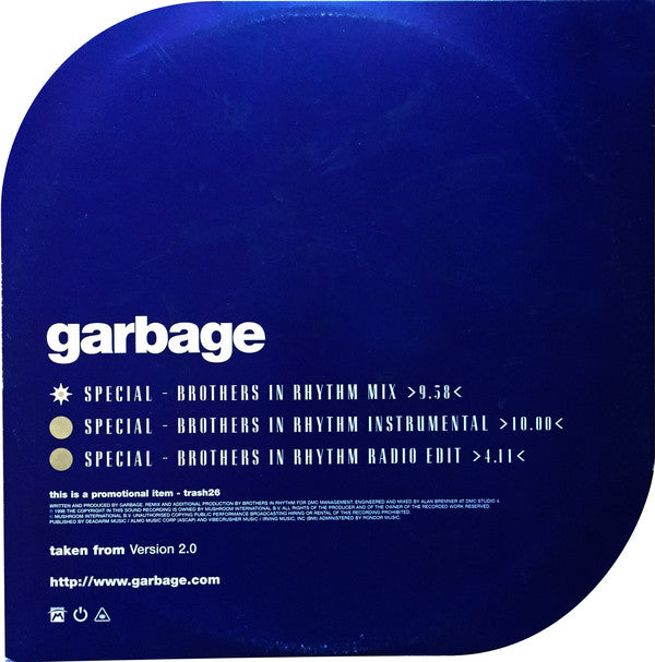 Garbage : Special (12", Promo)