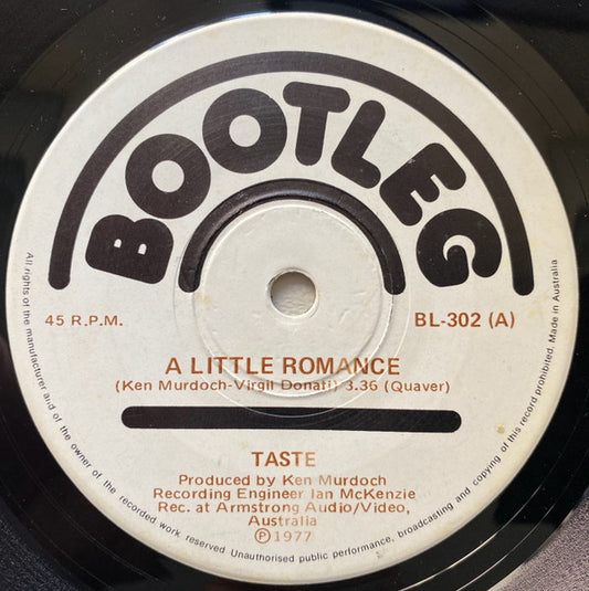 Taste (5) : A Little Romance (7", Single)