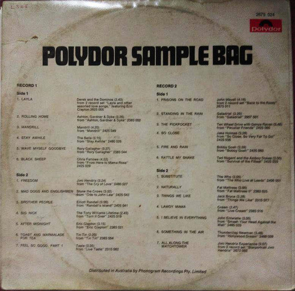 Various : Polydor Sample Bag (2xLP, Comp, Smplr, Gat)