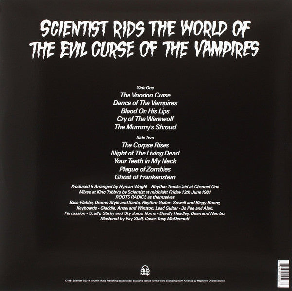 Scientist : Scientist Rids The World Of The Evil Curse Of The Vampires (LP, Album, RE)