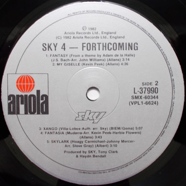Sky (4) : Sky 4 Forthcoming (LP, Album, RE)