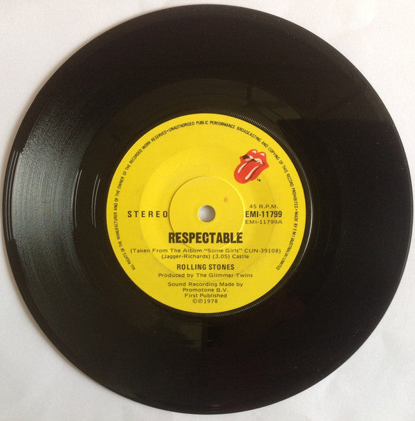 The Rolling Stones : Respectable (7", Single)