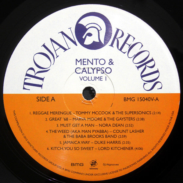 Various : Trojan Records Mento & Calypso Volume 1 (LP, Comp)