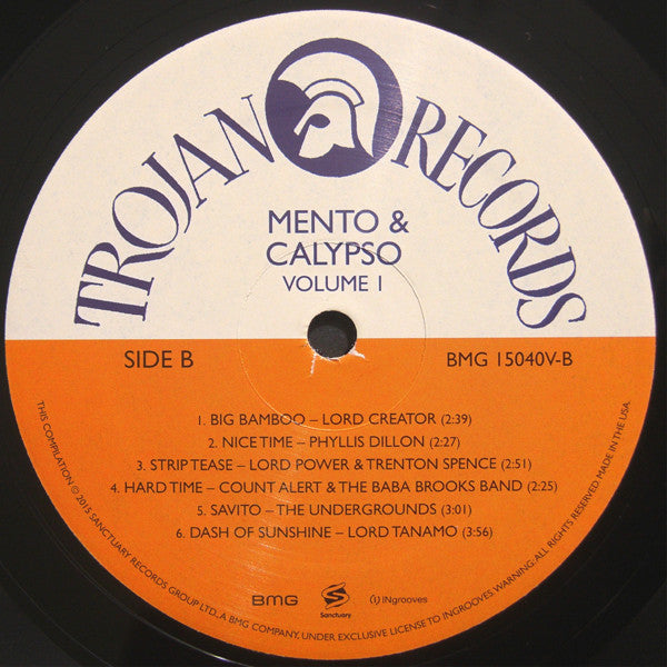 Various : Trojan Records Mento & Calypso Volume 1 (LP, Comp)
