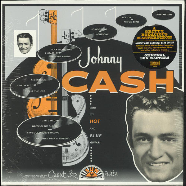 Johnny Cash : With His Hot And Blue Guitar (LP, Album, Mono, RE, RM)