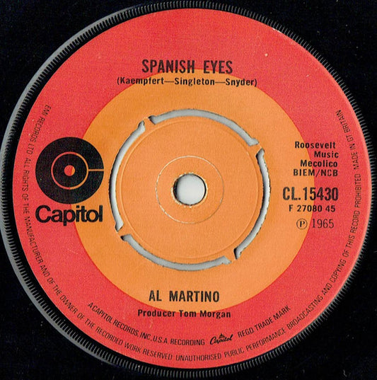 Al Martino : Spanish Eyes (7", Single, RE)
