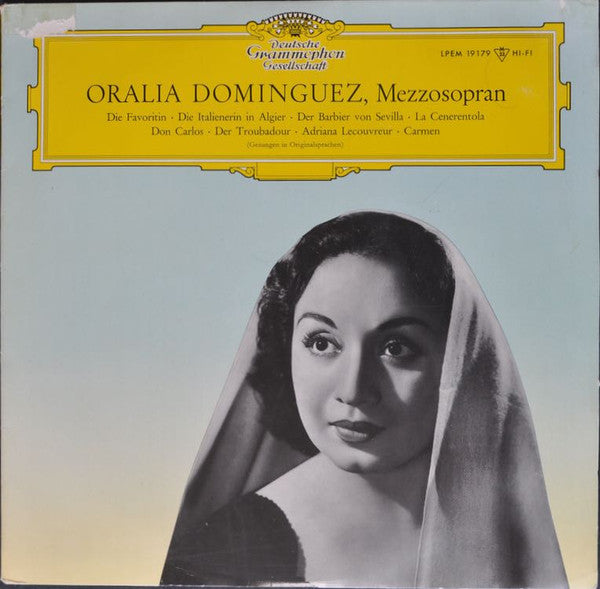 Oralia Dominguez : Mezzosopran (LP, Album, Mono)