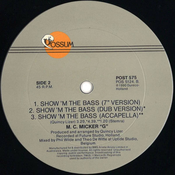 MC Miker G : Show'm The Bass (12")