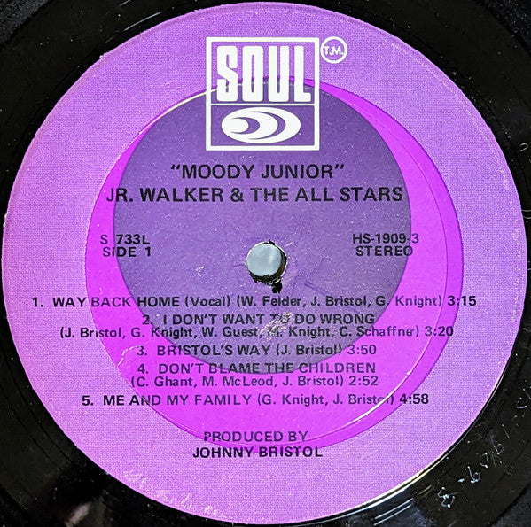 Junior Walker & The All Stars : Moody Jr (LP, Album, Sup)