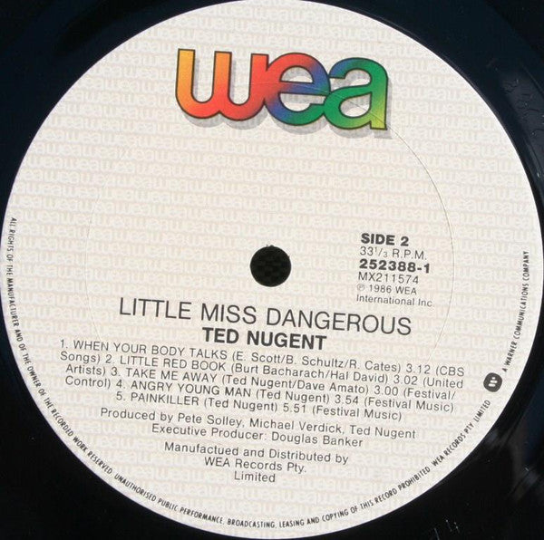 Ted Nugent : Little Miss Dangerous (LP, Album)