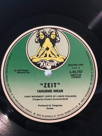 Tangerine Dream : Zeit (2xLP, Album, Gat)