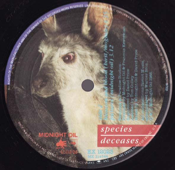 Midnight Oil : Species Deceases (12", EP)