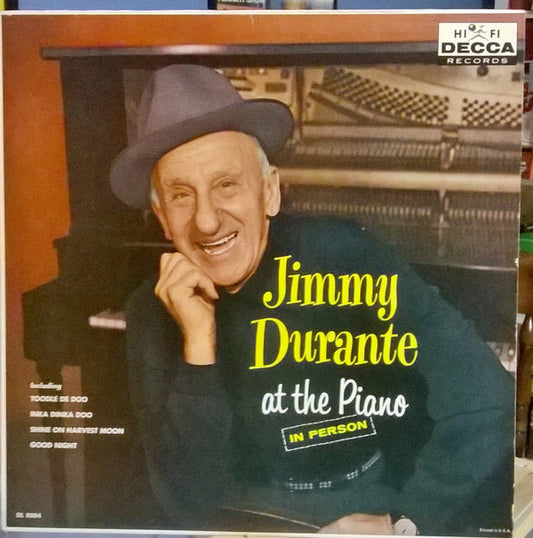 Jimmy Durante : In Person - At The Piano (LP, Mono)