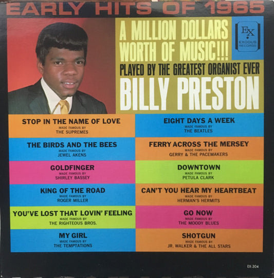 Billy Preston : Early Hits Of 1965 (LP, Album, Mono)