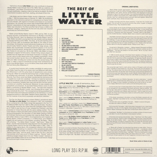 Little Walter : The Best Of Little Walter (LP, Comp, Ltd, RE, RM, 180)